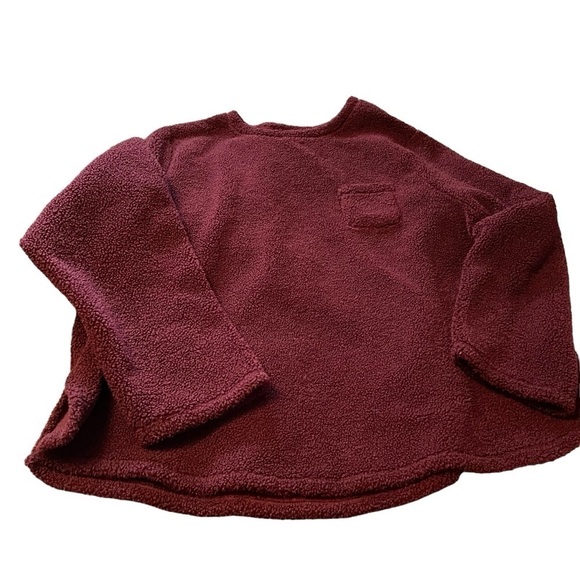 Cuddl Duds Shaggy Sherpa
Pullover Top Burgundy Size 3X - Picture 2 of 12